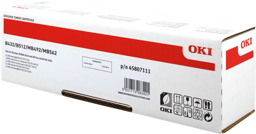 OEM OKI B432 12000 pages Original Toner 45807111