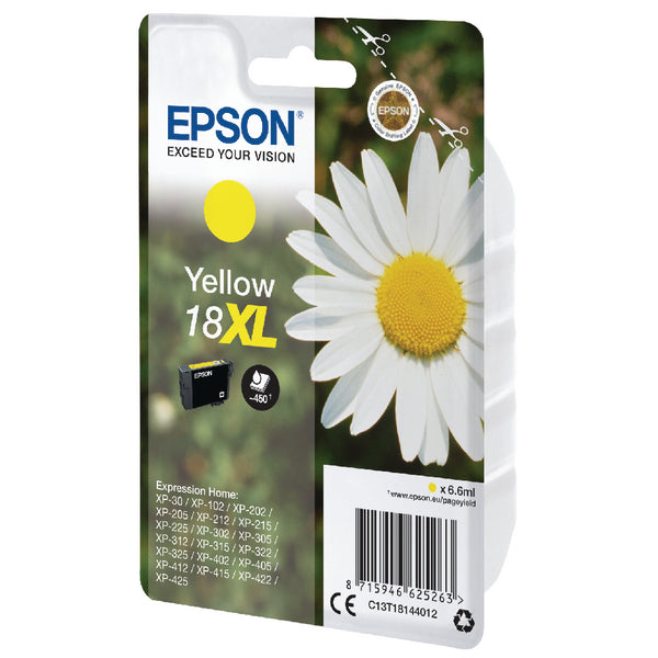 OEM Epson C13T18134012 (18XL) Ink Cartridge Magenta High Capacity 450 Pages 6.6ml