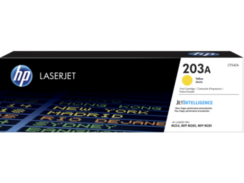OEM HP CF542A Yellow 1300 Pages Original Toner 203A