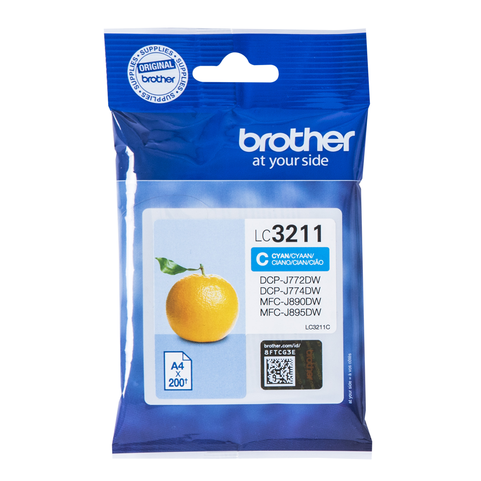 Brother LC3211BK Ink Cartridge Black 200 Pages
