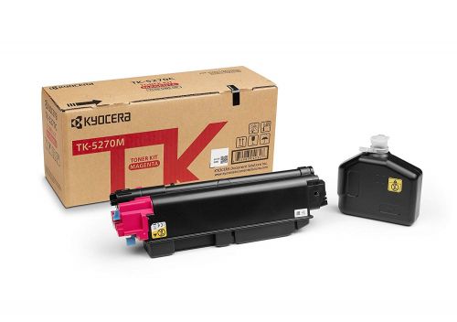 Kyocera 1T02TVBNL0 TK5270 Magenta Toner 6K Pages