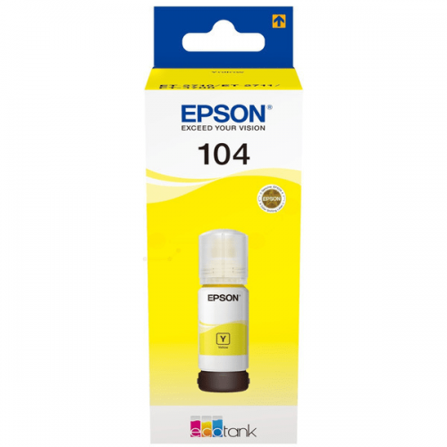 OEM Epson C13T00P440 (104) Ink Bottle Yellow 7.5k Pages 65ml