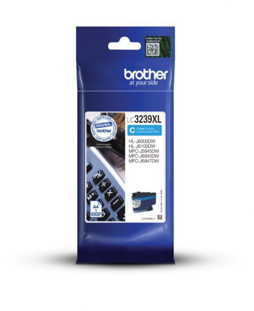 OEM Brother LC3239XLC Ink Cart Cyan 5k