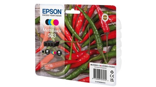 Epson C13T09Q64010 503 Ink Cartridge Multi Pack BKCMY 210 Pages + 3x165 Pages Pack=4
