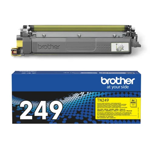 OEM Brother TN249Y Extra High Capacity Yellow Toner Cartridge