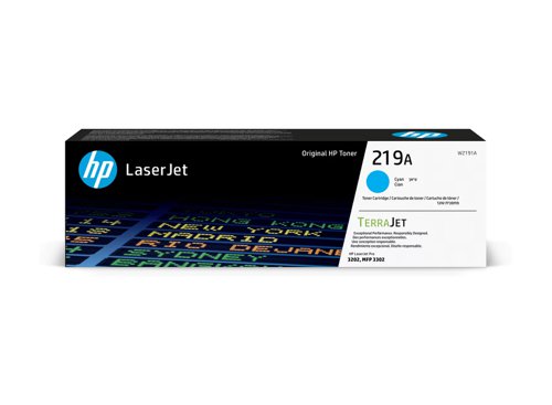 OEM HP W2191A/219A Cyan Toner Cartridge