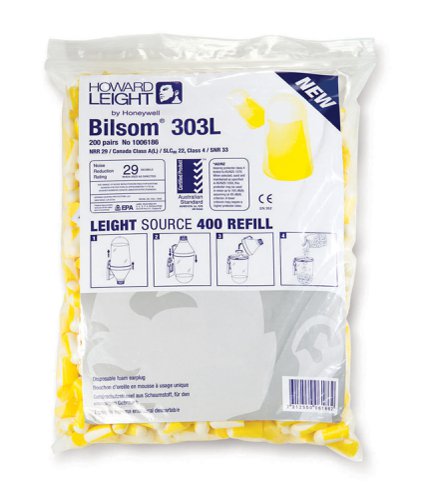 Howard Leight 303L Bilsom Foamplug (Pack of 200)
