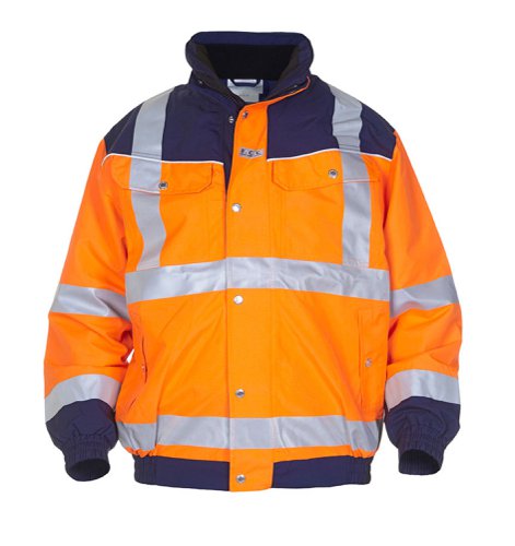 Hydrowear Furth High Visibility Simply No Sweat Pilot Jacket Two Tone Orange / Navy S