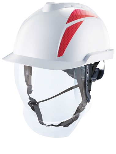 MSA V-Gard 950 Electrician Helmet White Set White, White / Grey, White / Red