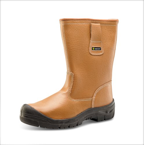 Beeswift Scuff Cap Lined Rigger Boot Tan 06, 08, 09, 10, 11, 12, 07