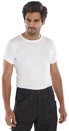 Beeswift Short Sleeve Thermal Vest Blue M, White M, White XL, White 2XL, White 3XL, Blue XL, Blue 2XL, Blue 3XL