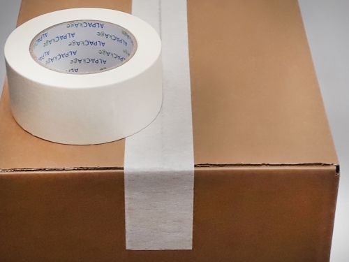 BOX of 144 Rolls Masking Tape 24mm 50m 140mu TMB2450140 - 24 Packs of 6 Per Box
