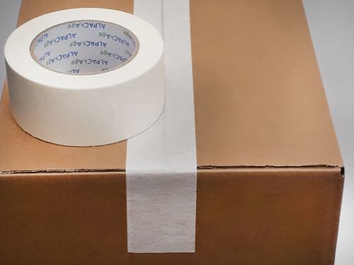 BOX of 72 Rolls Masking Tape 50mm 50m 140mu TMB5050140 - 12 Packs of 6 Per Box