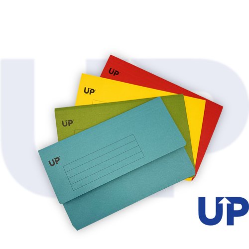 UP Half Flap Document Wallet Pack of 50 - Assorted