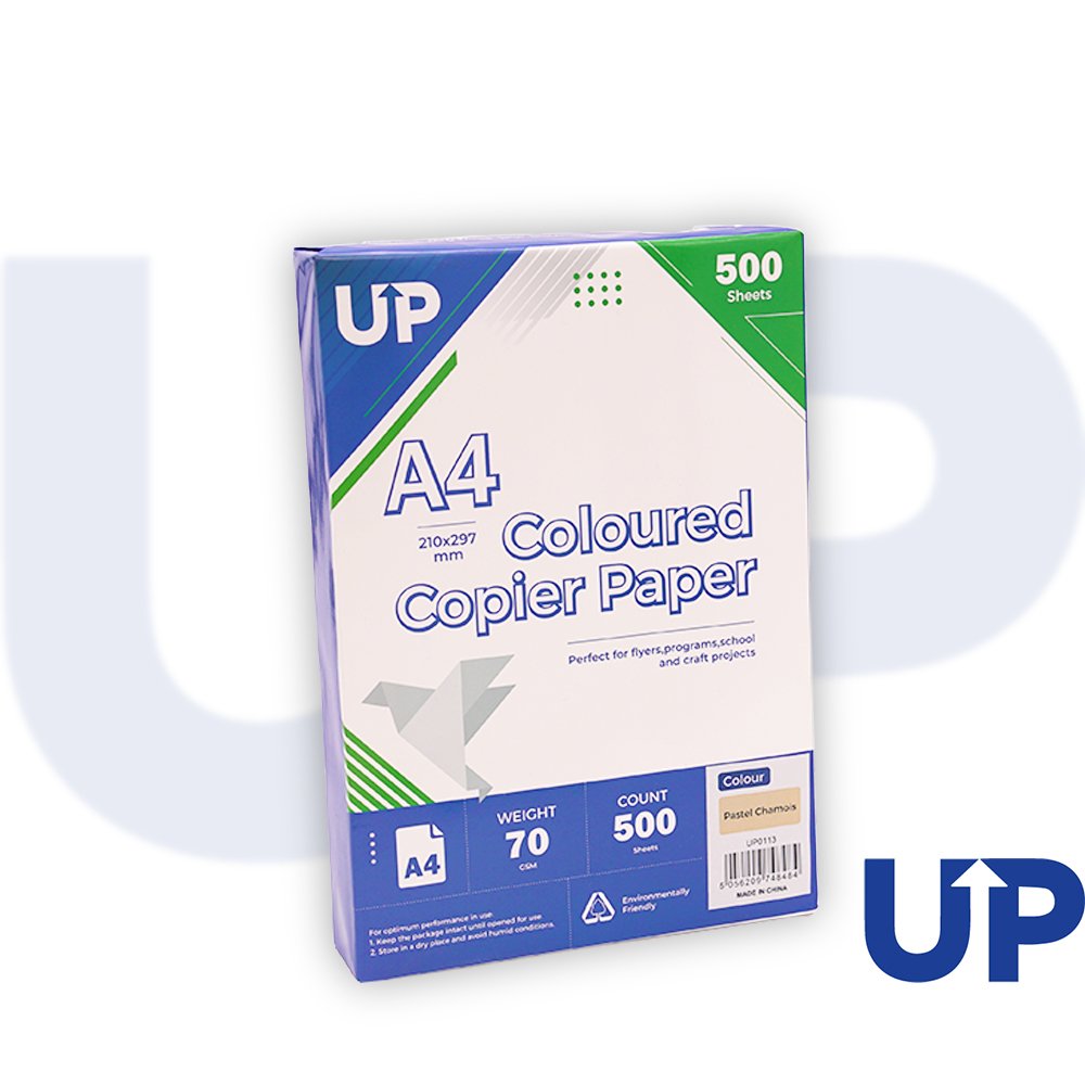 Coloured A4 Copier Paper 70GSM Pastel Chamois - 500 sheets