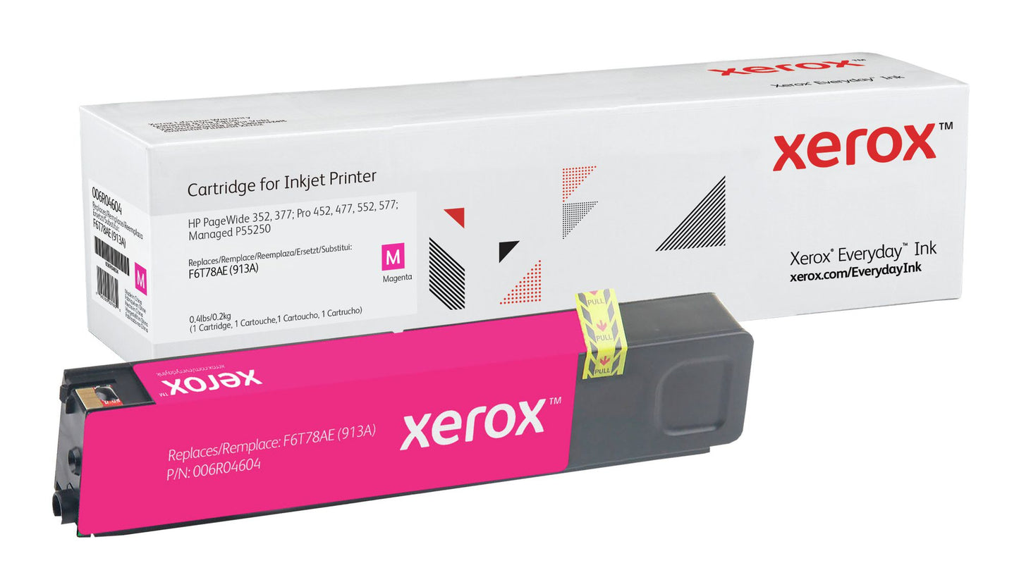 XET Pagewide Ink Xerox Everyday Ink For HP F6T77AE 913A Cyan Ink Cartridge 006R04603 WHILE STOCK LASTS