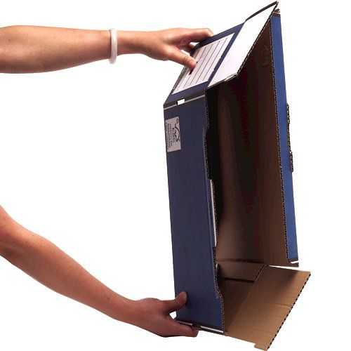 Premium 127mm Transfer File Blue (FSC) Pack of 10 127x254x359mm
