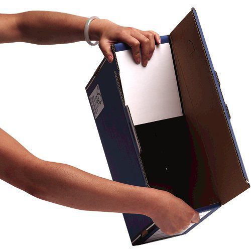Premium 127mm Transfer File Blue (FSC) Pack of 10 127x254x359mm