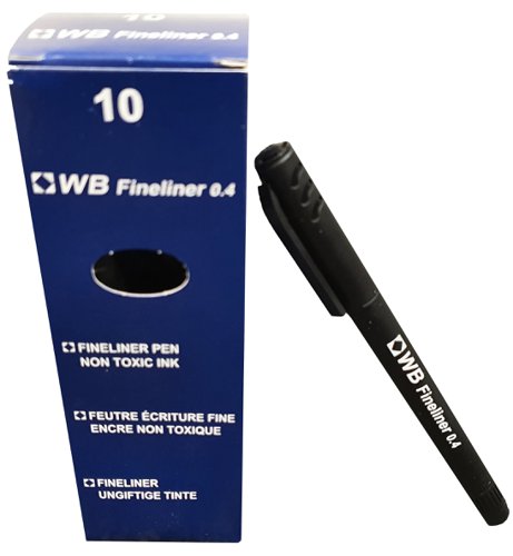 Fineliner Pen 0.4mm Black