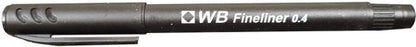 Fineliner Pen 0.4mm Black
