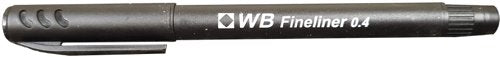 Fineliner Pen 0.4mm Black