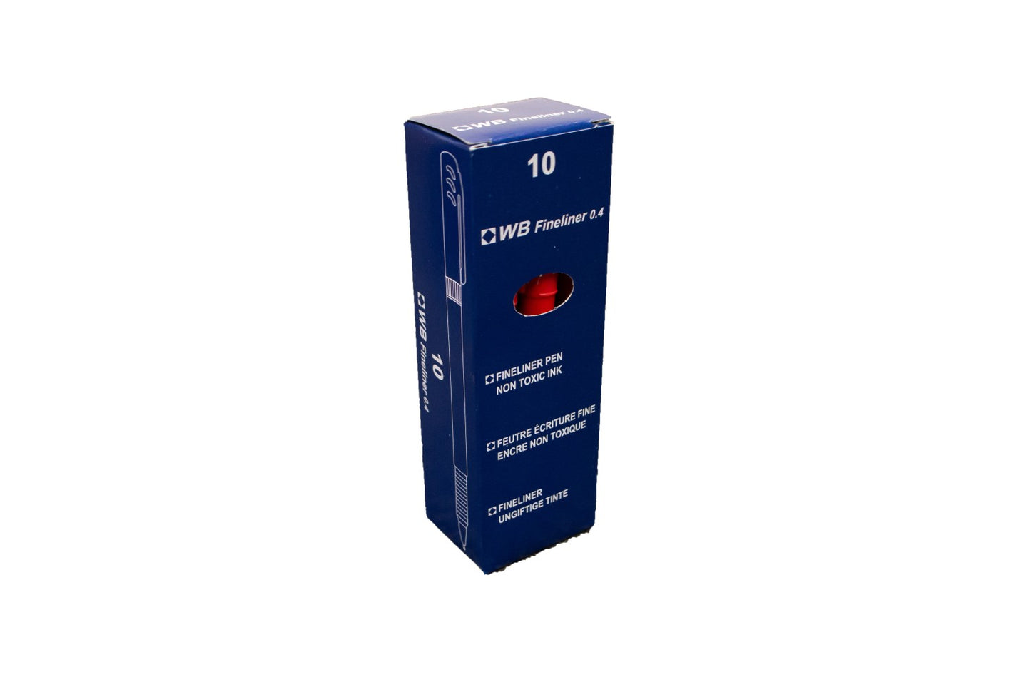 Fineliner Pen 0.4mm Red