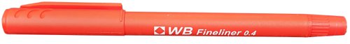 Fineliner Pen 0.4mm Red