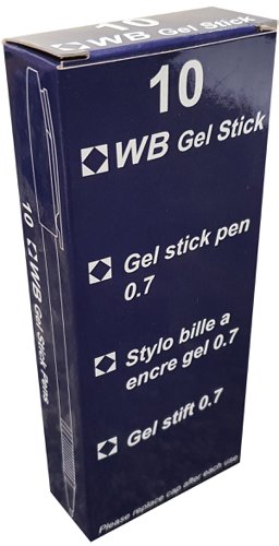 Gel Pen Blue, Red, Black Pack of 10