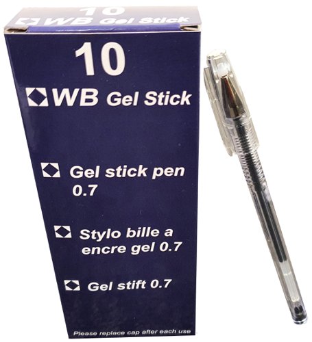 Gel Pen Blue, Red, Black Pack of 10