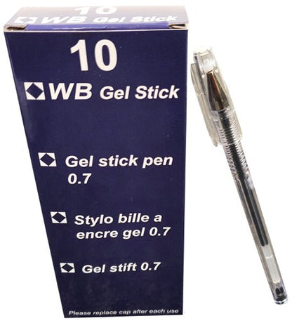 Gel Pen Blue, Red, Black Pack of 10
