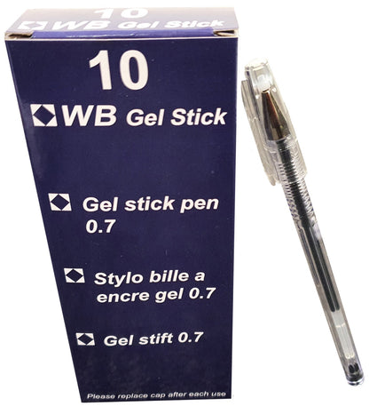 Gel Pen Blue, Red, Black Pack of 10