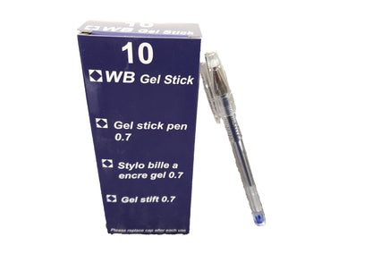 Gel Pen Blue, Red, Black Pack of 10
