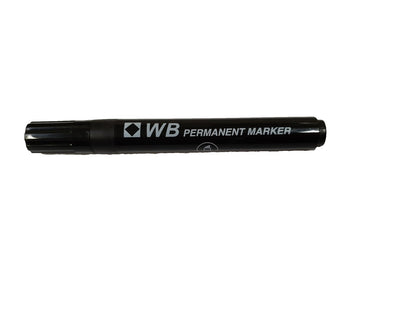 Permanent Marker Chisel Tip Blue, Black Pack of 10