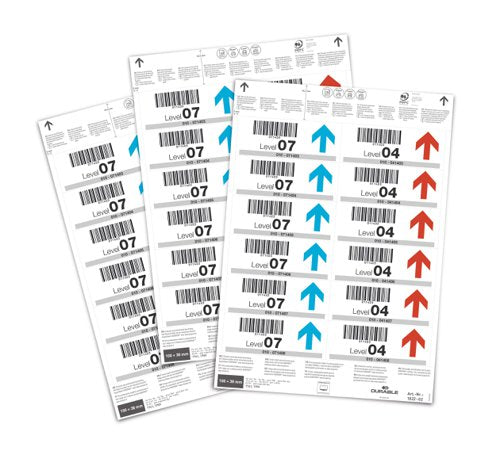 Durable Ticket Sheet Inserts 100x38mm (240)