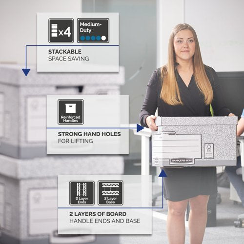 System large Box Grey (LP) (FSC) Pack of 10 380X287X430mm