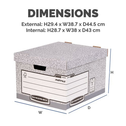 System large Box Grey (LP) (FSC) Pack of 10 380X287X430mm
