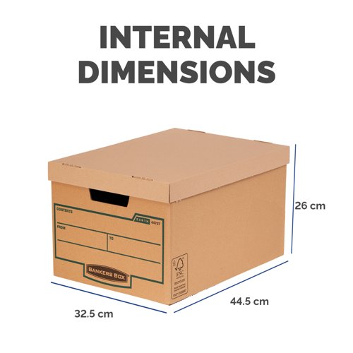 Earth Large Storage Box (FSC) Pack of 10 325X260X445mm