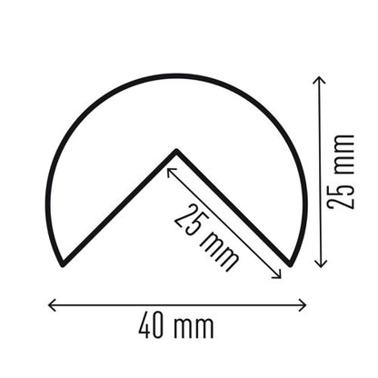 Durable Corner Protection Profile C25R