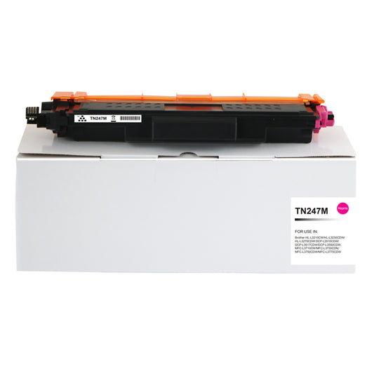 Compatible Brother TN247C Hi Yld Cyan Toner CHIPPED