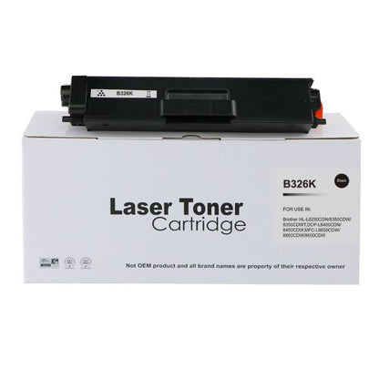 Compatible Brother TN423BK, TN328K, TN326BK Black Hi Cap Toner
