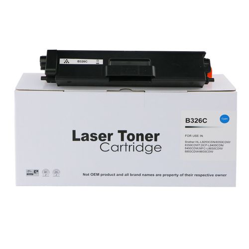 Compatible Brother TN246C, TN423C, TN245C, TN328C, TN326C Cyan Hi Cap Toner