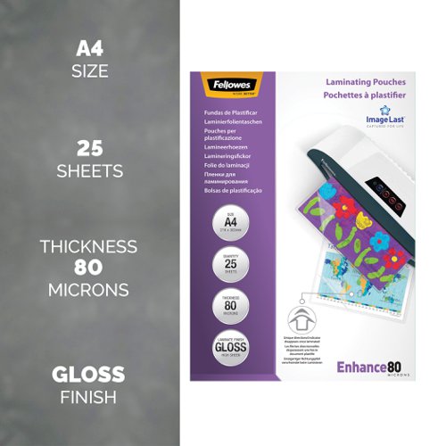 Il Laminating Pouch 80mic A4 25pk