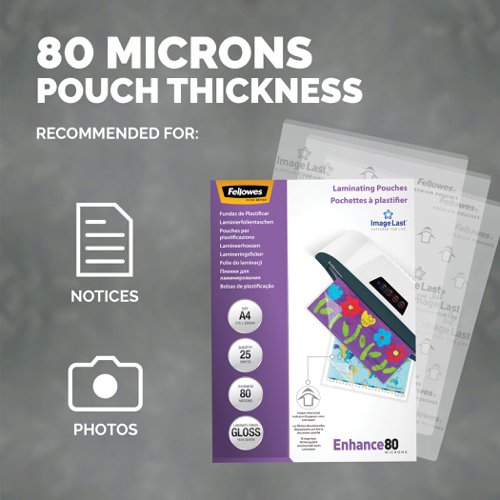 Il Laminating Pouch 80mic A4 25pk