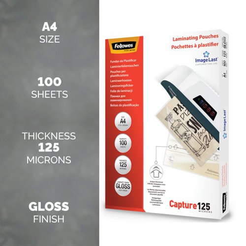 Il Laminating Pouch A4 125mic 100pk