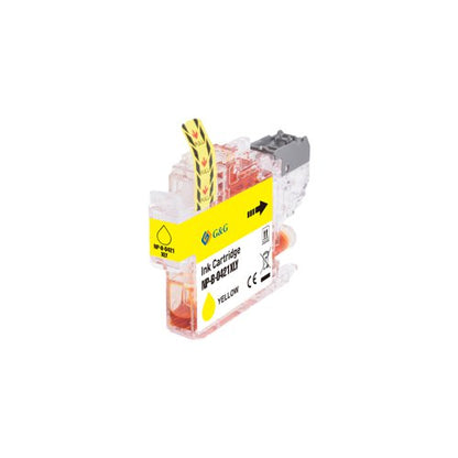 Compatible Brother LC421XLY, LC422XLY, LC426XLY, LC427XLY High Capacity Yellow Ink Cartridge