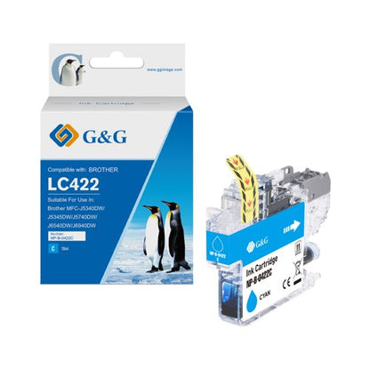 Compatible Brother LC421C, LC422C, LC426C, LC424C, LC427C, LC3211C, LC3233C, LC3217C, LC3237C Cyan Ink Cartridge
