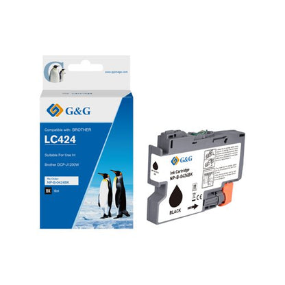 Compatible Brother LC421BK, LC422BK, LC426BK, LC424BK, LC427BK, LC3233BK, LC3217BK, LC3237BK Black Ink Cartridge