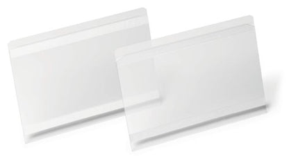 Durable Adhesive Pocket 100x38mm, 150x67mm, A5 Clear (10)