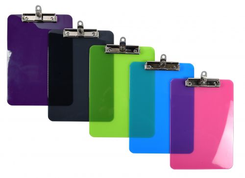 Exacompta Iderama PP Clipboards A4 Pack of 10 Assorted