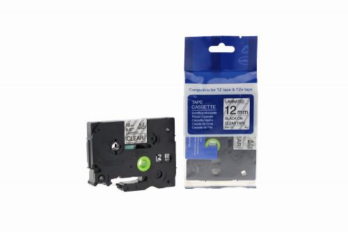 Compatible Brother P Touch TZe-131 Black on Clear also for TZ-131 Label Cassette